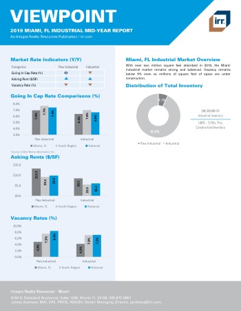 2019 Mid-Year Viewpoint Miami Industrial Report