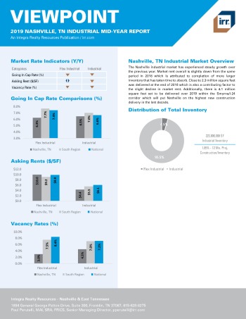 2019 Mid-Year Viewpoint Nashville Industrial Report