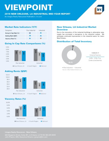 2019 Mid-Year Viewpoint New Orleans Industrial Report