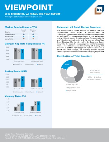 2019 Mid-Year Viewpoint Richmond Retail Report