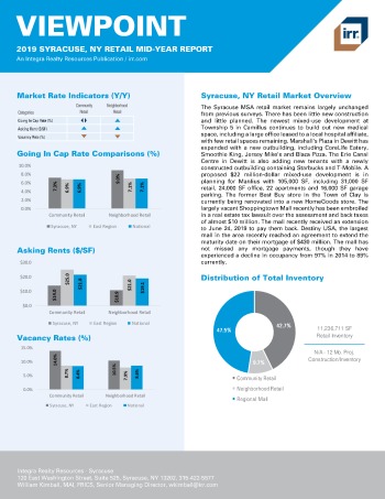 2019 Mid-Year Viewpoint Syracuse Retail Report