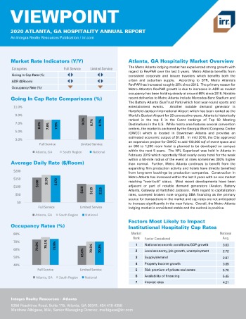 2020 Annual Viewpoint Atlanta Hospitality Report