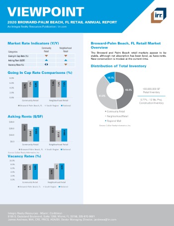 2020 Annual Viewpoint Broward-Palm Beach Retail Report