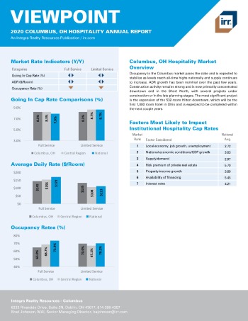 2020 Annual Viewpoint Columbus Hospitality Report