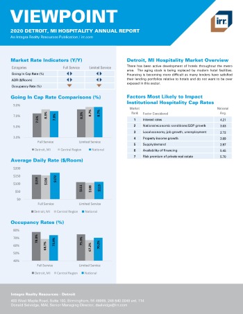 2020 Annual Viewpoint Detroit Hospitality Report