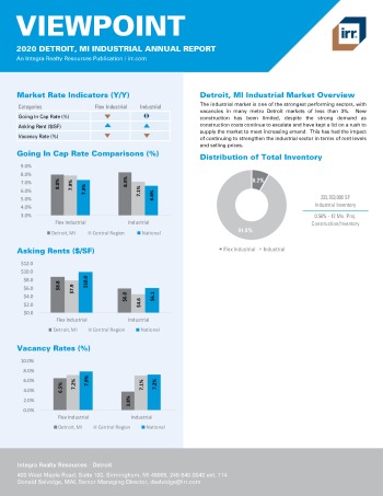 2020 Annual Viewpoint Detroit Industrial Report