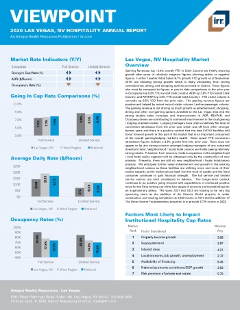 2020 Annual Viewpoint Las Vegas Hospitality Report