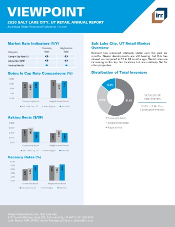 2020 Annual Viewpoint Salt Lake City Retail Report