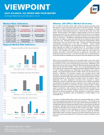 2020 Mid-Year Viewpoint Atlanta, GA Office Report