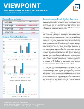 2020 Mid-Year Viewpoint Birmingham, AL Retail Report