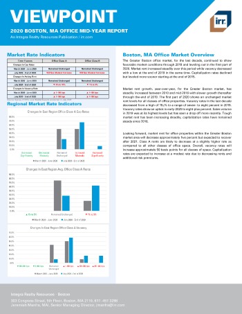 2020 Mid-Year Viewpoint Boston, MA Office Report