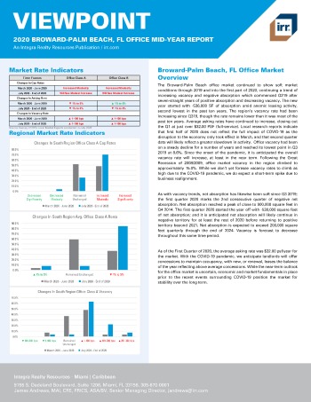 2020 Mid-Year Viewpoint Broward-Palm Beach, FL Office Report