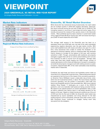 2020 Mid-Year Viewpoint Greenville, SC Retail Report