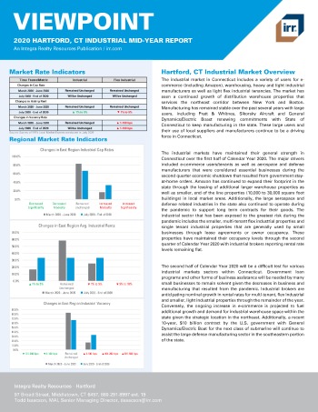 2020 Mid-Year Viewpoint Hartford, CT Industrial Report