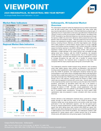 2020 Mid-Year Viewpoint Indianapolis, IN Industrial Report