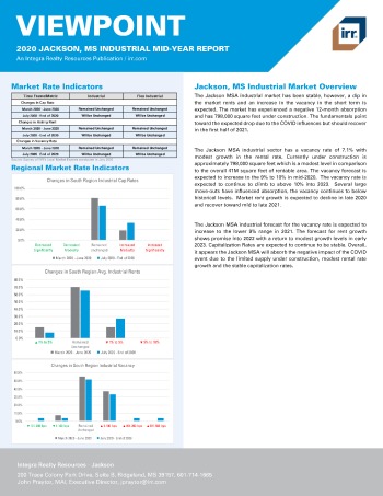 2020 Mid-Year Viewpoint Jackson, MS Industrial Report