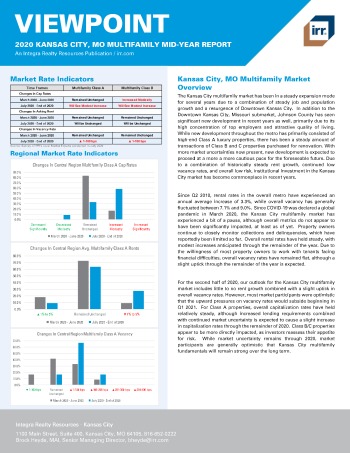 2020 Mid-Year Viewpoint Kansas City, MO Multifamily Report