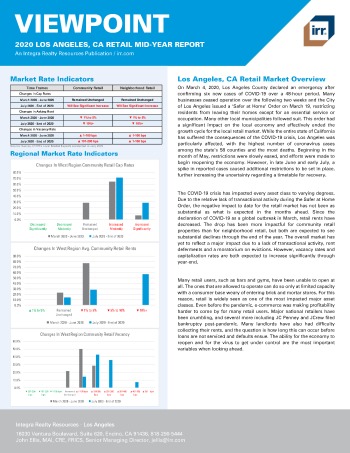 2020 Mid-Year Viewpoint Los Angeles, CA Retail Report