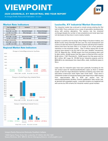 2020 Mid-Year Viewpoint Louisville, KY Industrial Report