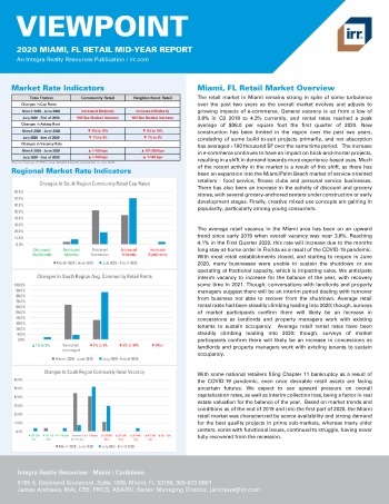 2020 Mid-Year Viewpoint Miami, FL Retail Report