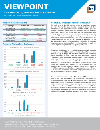 2020 Mid-Year Viewpoint Nashville, TN Retail Report