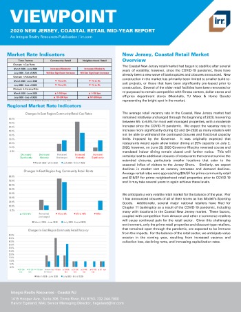 2020 Mid-Year Viewpoint New Jersey, Coastal Retail Report