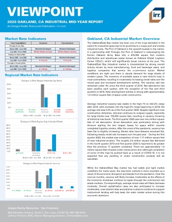 2020 Mid-Year Viewpoint Oakland, CA Industrial Report