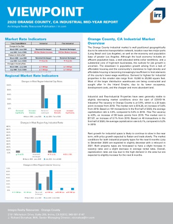 2020 Mid-Year Viewpoint Orange County, CA Industrial Report