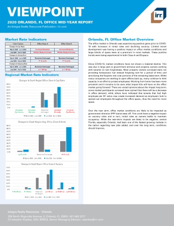 2020 Mid-Year Viewpoint Orlando, FL Office Report