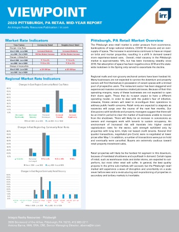 2020 Mid-Year Viewpoint Pittsburgh, PA Retail Report
