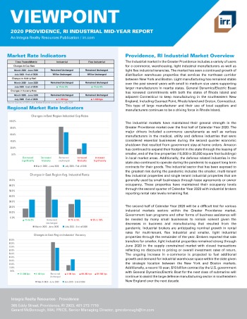 2020 Mid-Year Viewpoint Providence, RI Industrial Report