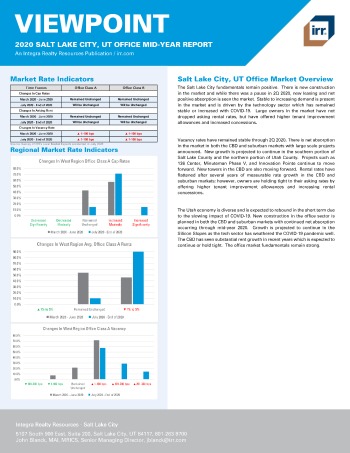 2020 Mid-Year Viewpoint Salt Lake City, UT Office Report