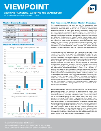 2020 Mid-Year Viewpoint San Francisco, CA Retail Report