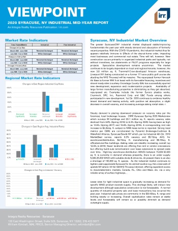 2020 Mid-Year Viewpoint Syracuse, NY Industrial Report