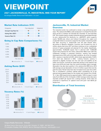 2021 Mid-Year Viewpoint Jacksonville, FL Industrial Report