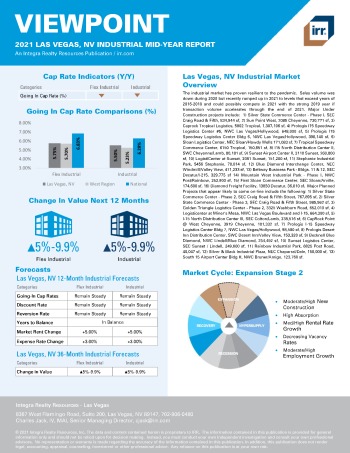 2021 Mid-Year Viewpoint Las Vegas, NV Industrial Report