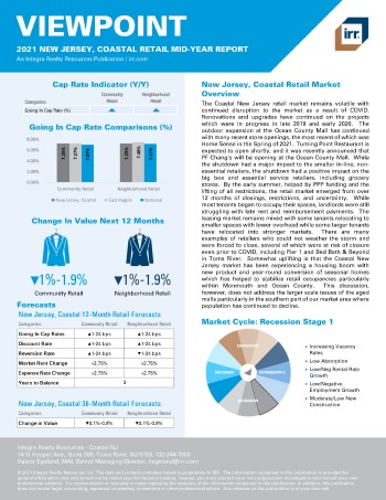 2021 Mid-Year Viewpoint New Jersey, Coastal Retail Report
