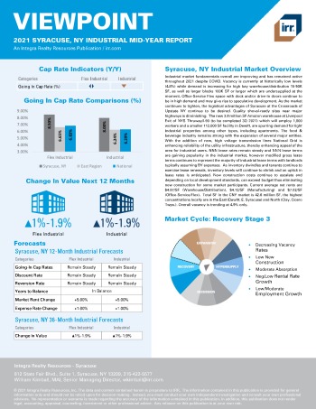 2021 Mid-Year Viewpoint Syracuse, NY Industrial Report