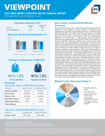 2022 Annual Viewpoint New Jersey, Coastal Retail Report