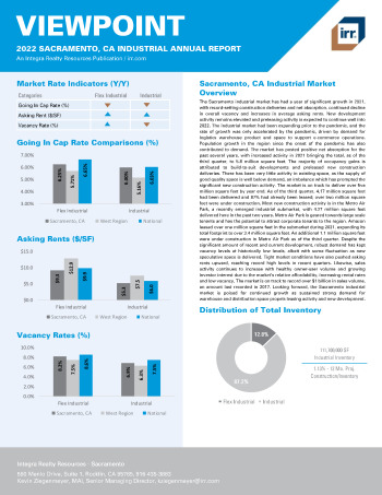 2022 Annual Viewpoint Sacramento, CA Industrial Report