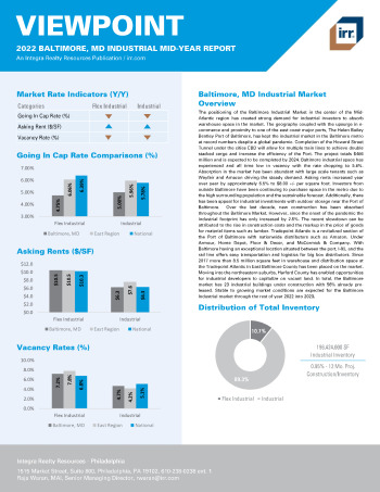 2022 Mid-Year Viewpoint Baltimore, MD Industrial Report