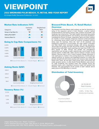 2022 Mid-Year Viewpoint Broward-Palm Beach, FL Retail Report