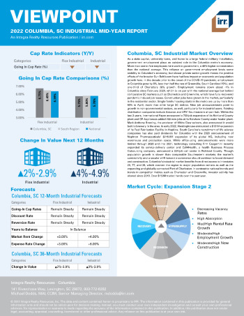 2022 Mid-Year Viewpoint Columbia, SC Industrial Report
