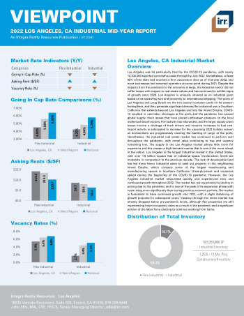 2022 Mid-Year Viewpoint Los Angeles, CA Industrial Report