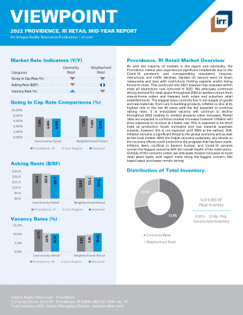 2022 Mid-Year Viewpoint Providence, RI Retail Report
