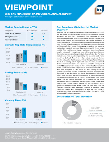 2023 Annual Viewpoint San Francisco, CA Industrial Report