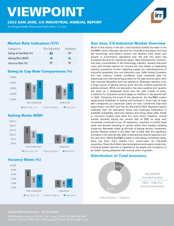 2023 Annual Viewpoint San Jose, CA Industrial Report