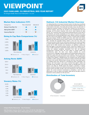 2023 Mid-Year Viewpoint Oakland, CA Industrial Report