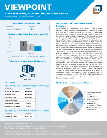 2023 Mid-Year Viewpoint Springfield, MO Industrial Report
