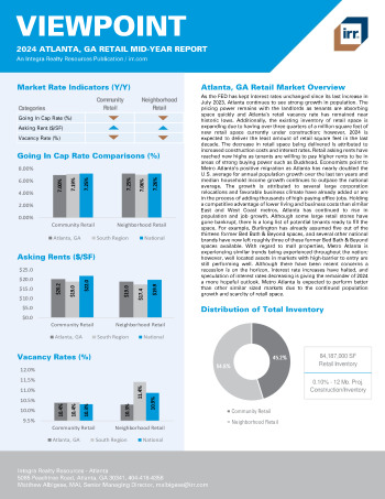2024 Mid-Year Viewpoint Atlanta, GA Retail Report
